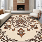 Ornate Floral Medallion Pattern Rug
