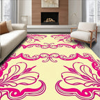 Ornate Floral Frame Pattern Rug