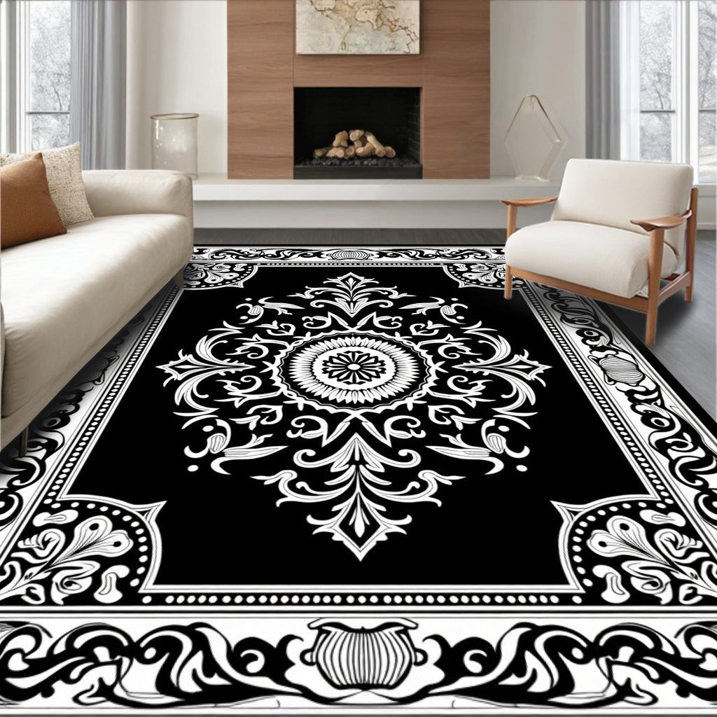 Classic Mandala Floral Design Rug