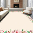 Floral Branch Pink Petal Design Rug