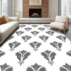 Art Nouveau Floral Pattern Rug