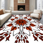 Ornate Floral Medallion Pattern Design Rug