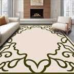 Ornate Scrollwork Vine Pattern Rug