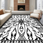 Bold Abstract Geometric Symmetry Rug