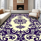 Ornate Floral Symmetry Design Rug