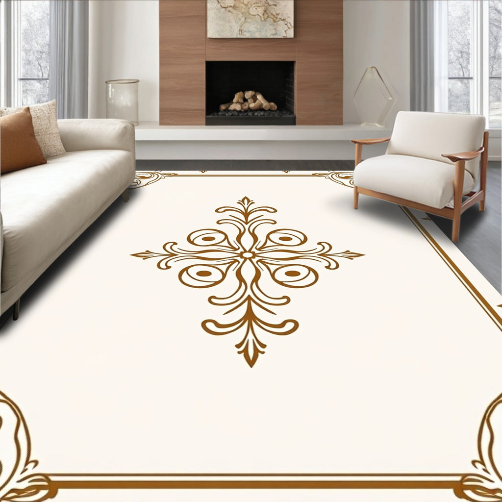 Classic Ornate Scrollwork Ornamental Rug