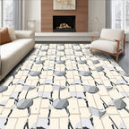 Chipped Stone Geometric Pattern Rug