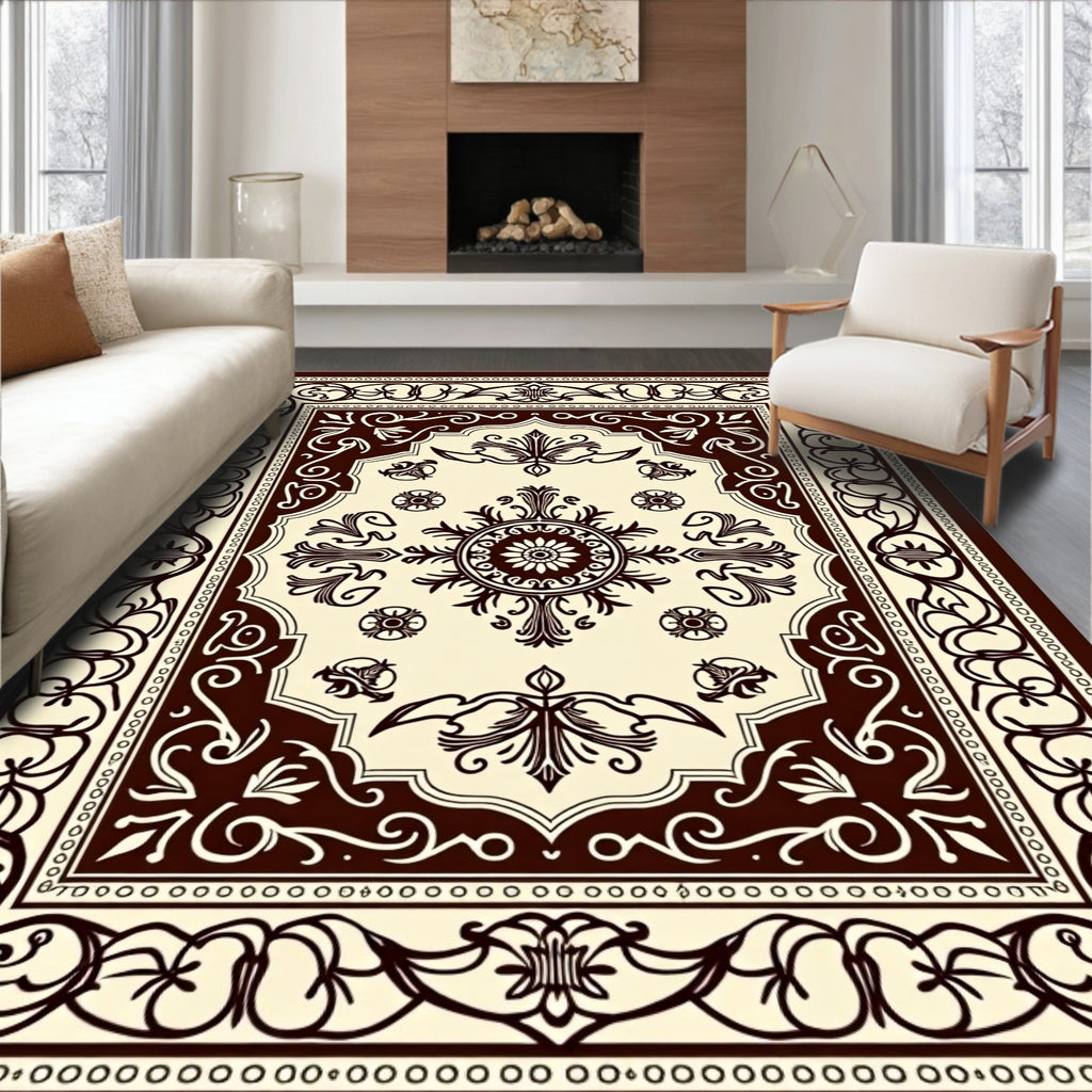Ornate Floral Patterned Rug