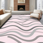 Modern Abstract Wave Pattern Rug