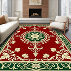 Regal Floral Medallion Inspired Border Design Rug