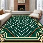 Art Deco Geometric Lines Rug
