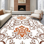 Antique Floral Swirl Pattern Rug