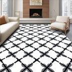 Modern Lattice Geometric Pattern Design Rug