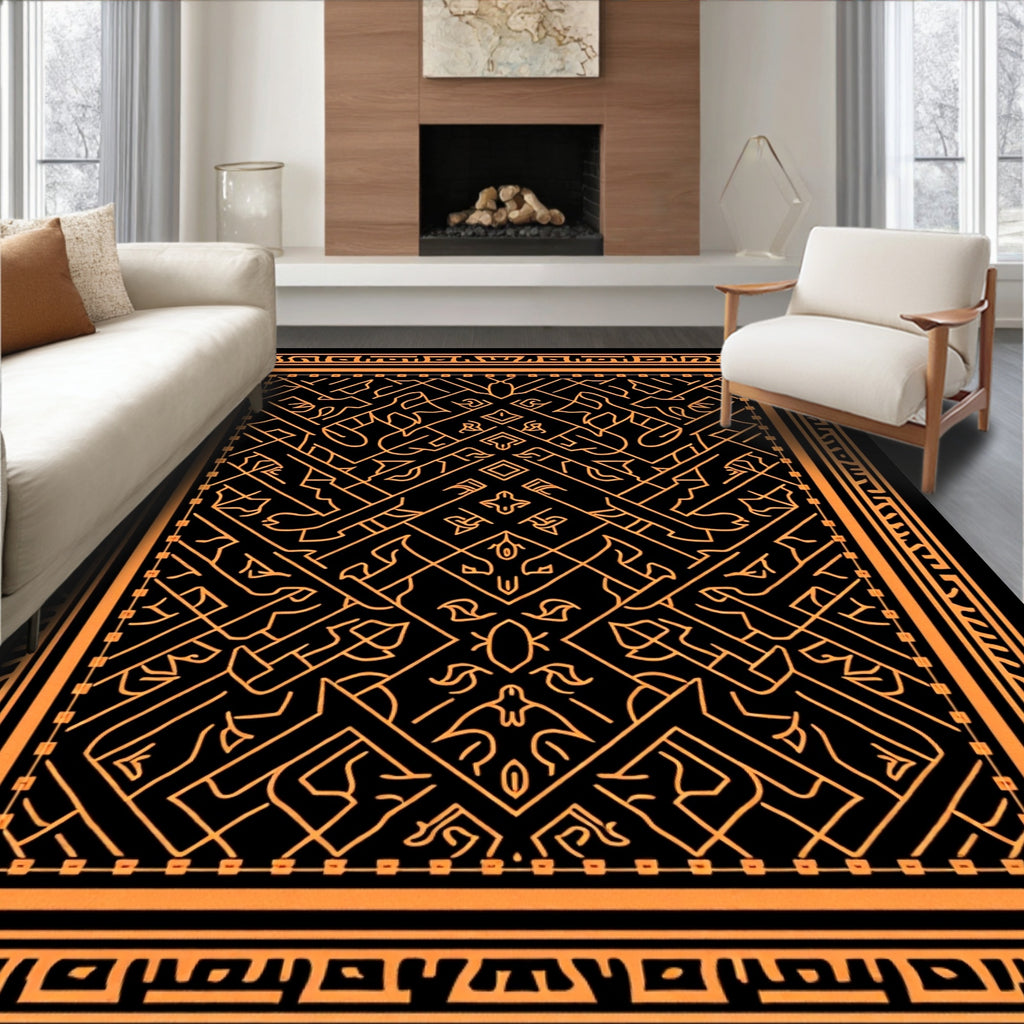 Intricate Geometric Design Rug
