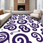 Bold Swirls Abstract Pattern Rug