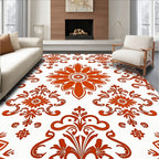 Classic Floral Damask Pattern Rug