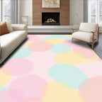 Pastel Bubble Pattern Design Rug