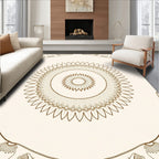 Radiant Bloom Mandala Pattern Design Rug