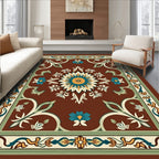 Ornate Floral Medallion Pattern Rug