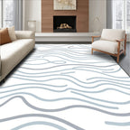 Abstract Wavy Line Pattern Design Rug