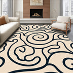 Abstract Swirl Modern Pattern Rug