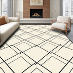 Overlapping Diamond Stripe Pattern Rug