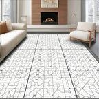 Minimalist Geometric Abstract Pattern Rug