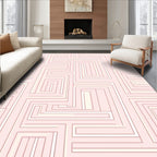 Geometric Maze Pattern Rug