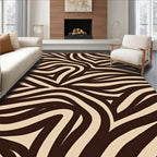 Jaguar Pattern Wavy Abstract Design Rug