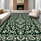 Classic Floral Scroll Pattern Rug