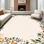Farmhouse Floral Vines Patterned Rug