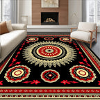 Bold Floral Sunburst Kaleidoscope Rug