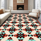 Vibrant Geometric Patterned Area Rug