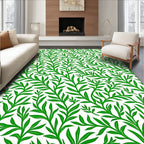 Evergreen Leaf Pattern Rug