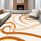 Organic Wavy Strokes Design Rug