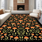 Mushroom Woodland Pattern Rug