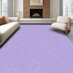 Lavender Swirl Pattern Design Rug