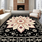 Elegant Floral Mandala Design Rug