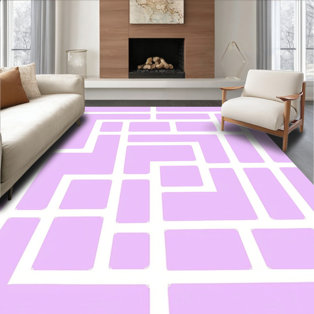 Modern Abstract Geometric Design Rug