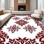 Elaborate Floral Symmetry Rug