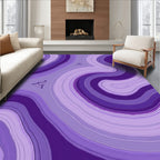 Purple Agate Swirl Modern Pattern Rug