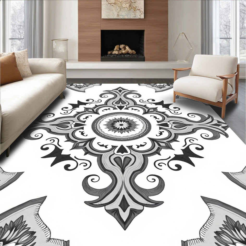 Classic Floral Motif Design Rug