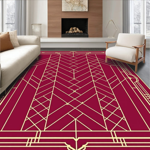 Art Deco Geometric Pattern Rug