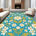 Daisy Floral Pattern Rug