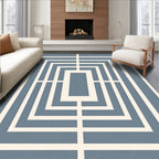 Classic Geometric Rectangular Lattice Rug
