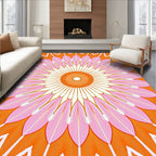 Vibrant Floral Mandala Pattern Rug
