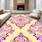 Ornate Floral Pattern With Bright Gemstones Rug