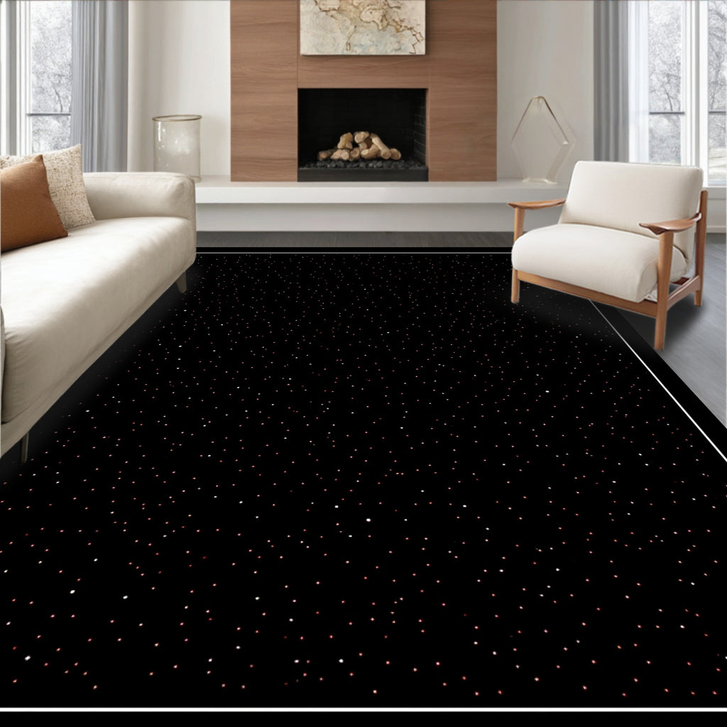 Dark Space With Many Stars Rug