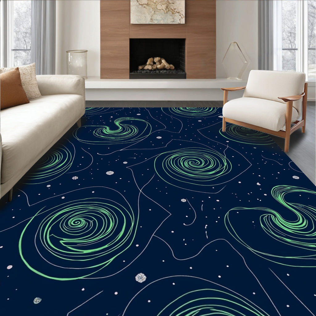 Swirl Galaxy Pattern Rug