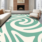 Swirling Stripes Bold Design Rug